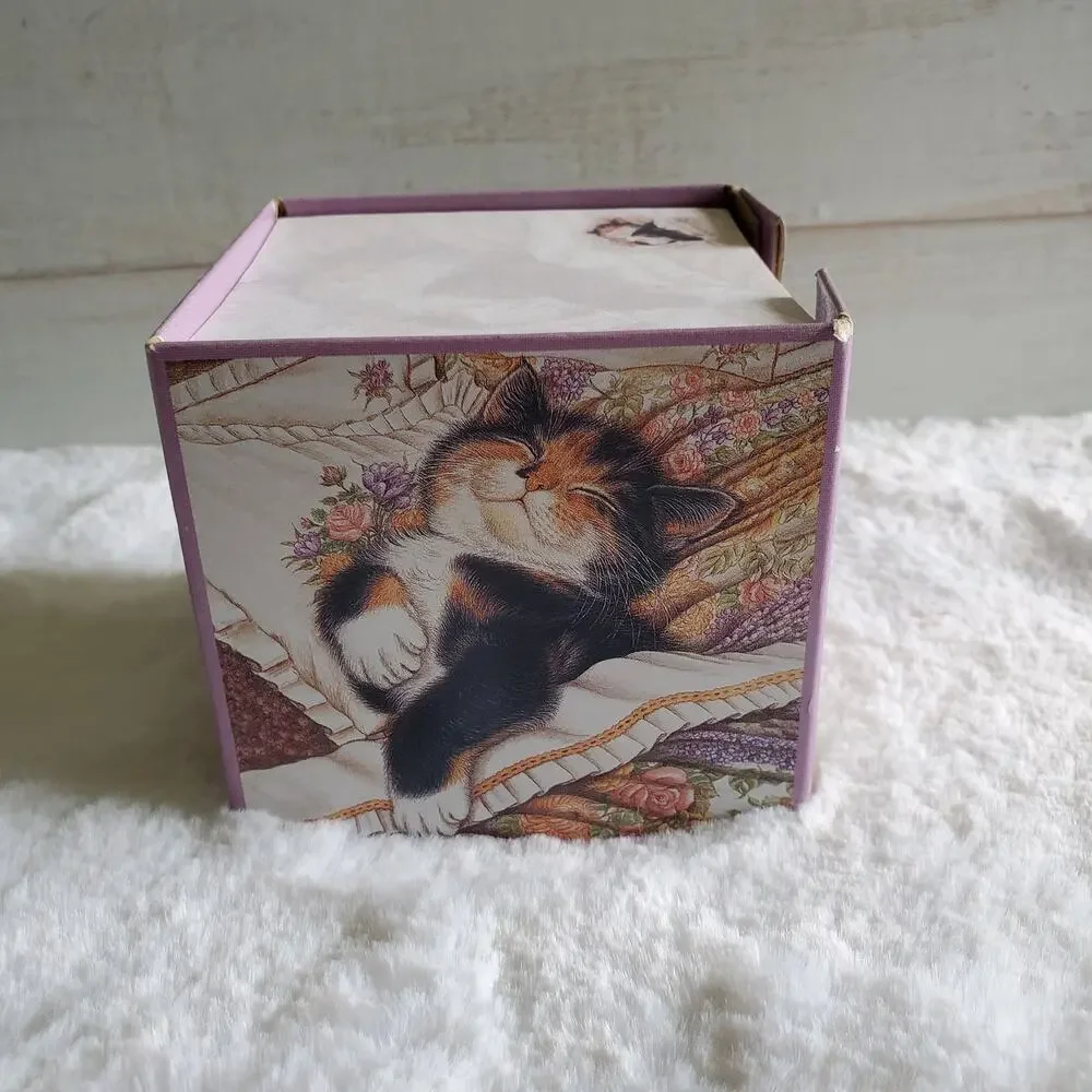 Memo Note Cube Sleeping Rosie from 1997 Cat Read Description